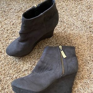 Suede booties
